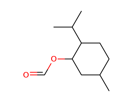 2230-90-2,menthyl formate,Cyclohexanol,5-methyl-2-(1-methylethyl)-, formate (9CI);2-Isopropyl-5-methylcyclohexyl formate;Menthol, formate (6CI,7CI,8CI);