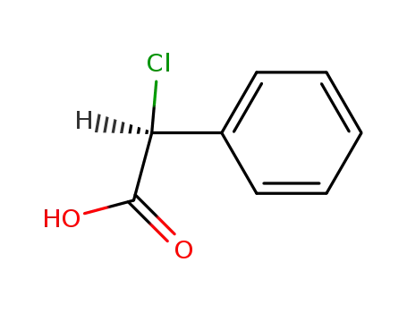 Molecular Structure of 29125-24-4 (S-2-Chloro-2-phenylacetic acid)