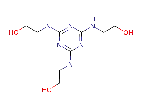 Molecular Structure of 4403-07-0 (2,2',2''-(1,3,5-triazine-2,4,6-triyltriimino)trisethanol)