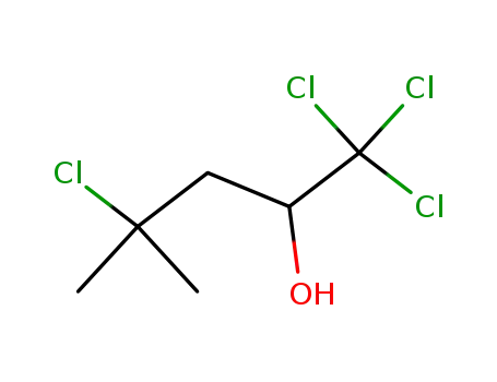 Molecular Structure of 63170-38-7 (2-Pentanol, 1,1,1,4-tetrachloro-4-methyl-)