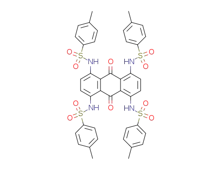 Molecular Structure of 108676-85-3 (1,4,5,8-tetrakis-(toluene-4-sulfonylamino)-anthraquinone)