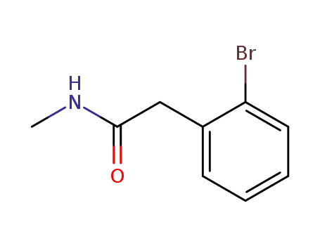 Molecular Structure of 141438-47-3 (2-(2-Bromophenyl)-N-methylacetamide)