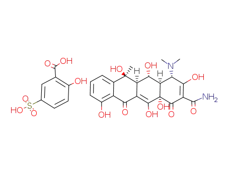 Molecular Structure of 61068-97-1 (oxytetracycline 5-sulphosalicylate)
