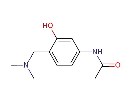 Molecular Structure of 133914-73-5 (N-(4-dimethylaminomethyl-3-hydroxyphenyl)acetamide)
