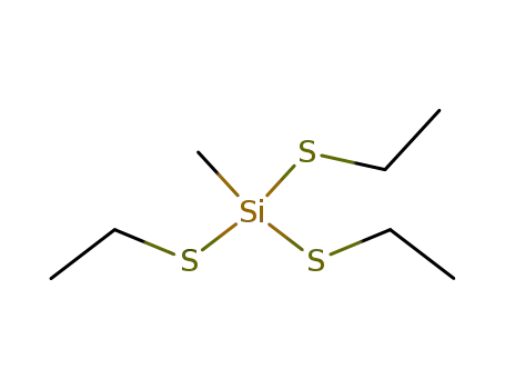 Molecular Structure of 71520-43-9 (tris(ethylthio)methylsilane)