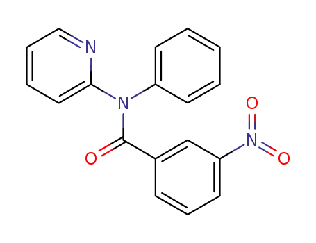 Molecular Structure of 87281-93-4 (2-<N-(m-Nitrobenzoyl)anilino>pyridine)