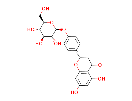 81202-36-0,4H-1-Benzopyran-4-one, 2-(4-(beta-D-glucopyranosyloxy)phenyl)-2,3-dihy dro-5,7-dihydroxy-, (2S)-,4H-1-Benzopyran-4-one,2-[4-(b-D-glucopyranosyloxy)phenyl]-2,3-dihydro-5,7-dihydroxy-,(S)-; 5-Hydroxyliquiritin; Choerospondin; Naringenin 4'-O-b-D-glucopyranoside; Naringenin4'-glucoside