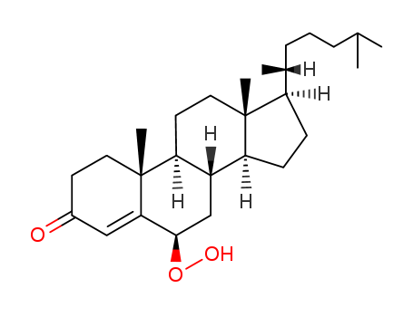Cholest-4-en-3-one,6-hydroperoxy-, (6b)-