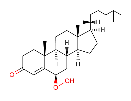 Molecular Structure of 2207-76-3 (6β-Hydroperoxycholest-4-en-3-one)