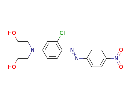 Molecular Structure of 4540-00-5 (2,2'-[[3-chloro-4-[(4-nitrophenyl)azo]phenyl]imino]bisethanol)