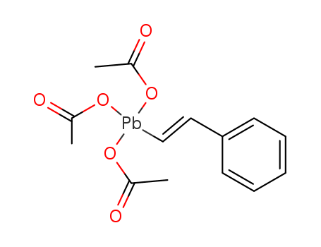 Molecular Structure of 122507-69-1 (Plumbane, tris(acetyloxy)(2-phenylethenyl)-, (E)-)