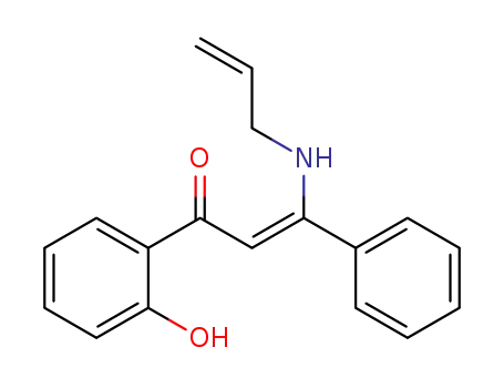 Molecular Structure of 109619-16-1 (2-Propen-1-one, 1-(2-hydroxyphenyl)-3-phenyl-3-(2-propenylamino)-,
(Z)-)