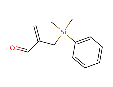 Molecular Structure of 144776-76-1 (2-(dimethylphenyl)silylmethyl-2-propenal)