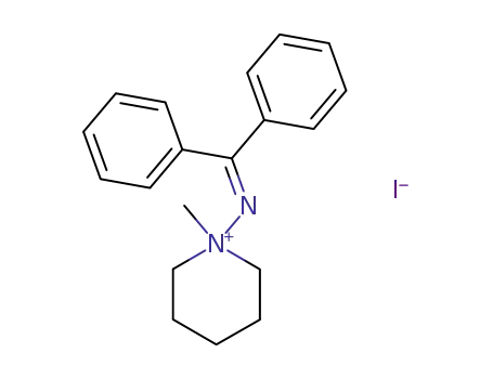 Molecular Structure of 13134-23-1 (benzophenone N-methyl-N,N-pentane-1,5-diylhydrazonium iodide)