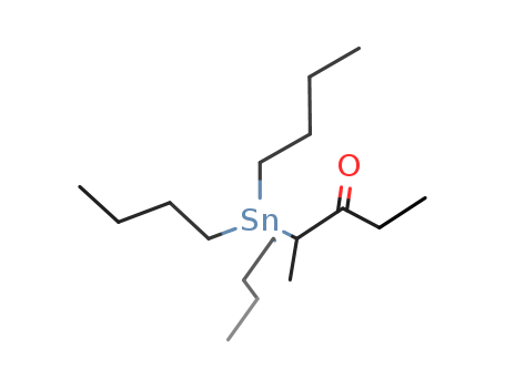 Molecular Structure of 17795-75-4 (3-Pentanone, 2-(tributylstannyl)-)