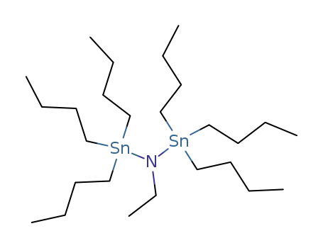 Molecular Structure of 38900-20-8 ((C<sub>4</sub>H<sub>9</sub>)3SnN(C<sub>2</sub>H<sub>5</sub>)Sn(C<sub>4</sub>H<sub>9</sub>)3)