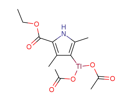 ethyl 4-<bis(acetoxy)thallio>-3,5-dimethylpyrrole-2-carboxylate