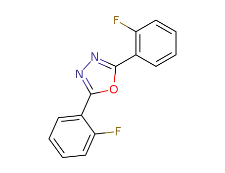 Molecular Structure of 62681-98-5 (2,5-BIS(2-FLUOROPHENYL)-1,3,4-OXADIAZOLE 99)