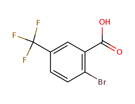 Molecular Structure of 1483-56-3 (2-BROMO-5-(TRIFLUOROMETHYL)BENZOIC ACID)