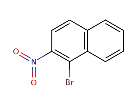 Molecular Structure of 4185-55-1 (1-bromo-2-nitronaphthalene)