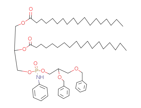 Octadecanoic acid 2-[(2,3-bis-benzyloxy-propoxy)-phenylamino-phosphoryloxy]-1-octadecanoyloxymethyl-ethyl ester