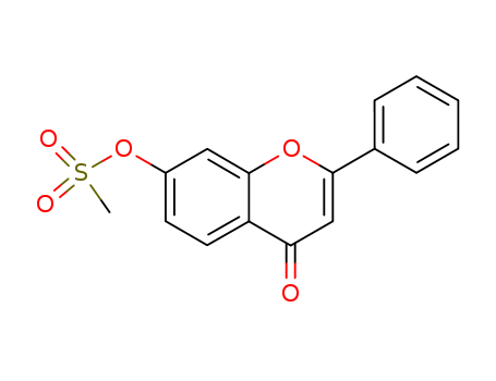 4H-1-Benzopyran-4-one, 7-[(methylsulfonyl)oxy]-2-phenyl-
