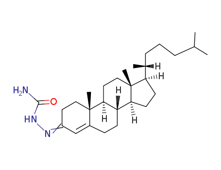 [[10,13-dimethyl-17-(6-methylheptan-2-yl)-1,2,6,7,8,9,11,12,14,15,16,17-dodecahydrocyclopenta[a]phenanthren-3-ylidene]amino]urea cas  20817-69-0