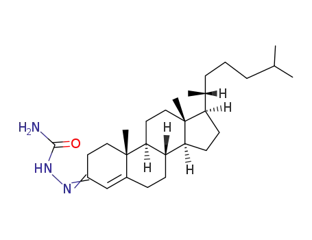 Molecular Structure of 20817-69-0 ((3E)-cholest-4-en-3-one semicarbazone)
