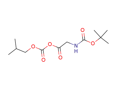 Molecular Structure of 66866-43-1 (N-(t-butoxycarbonyl)glycyl i-butyl carbonate)