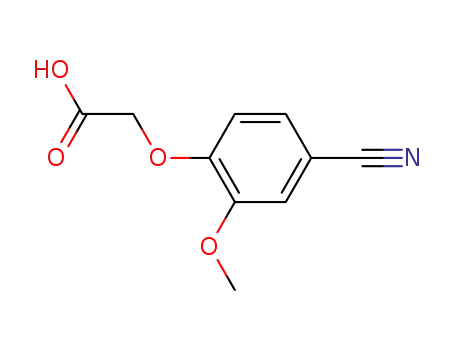 Molecular Structure of 115109-49-4 ((4-CYANO-2-METHOXYPHENOXY)ACETIC ACID)