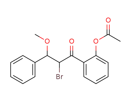 Molecular Structure of 72397-29-6 (2'-acetoxy-α-bromo-β-methoxydihydrochalcone)