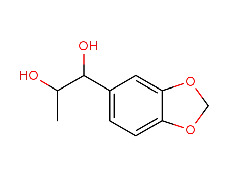 Molecular Structure of 62512-79-2 (1-(1,3-benzodioxol-5-yl)propane-1,2-diol)