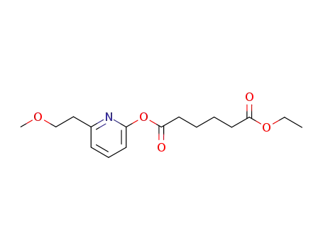 Molecular Structure of 78437-79-3 (Hexanedioic acid ethyl ester 6-(2-methoxy-ethyl)-pyridin-2-yl ester)