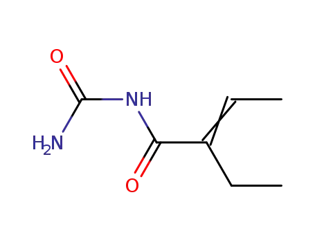 Molecular Structure of 5982-97-8 (N-(aminocarbonyl)-2-ethyl-2-butenamide)
