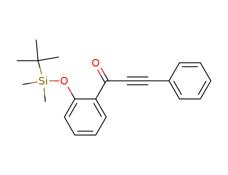 Molecular Structure of 223511-19-1 (1-[2-(tert-butyldimethylsilyloxy)phenyl]-3-phenylprop-2-yn-1-one)