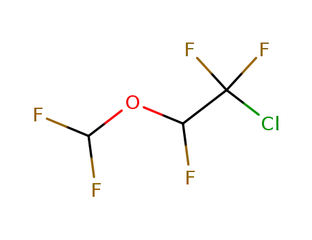 Molecular Structure of 35412-71-6 (Ethane, 1-chloro-2-(difluoromethoxy)-1,1,2-trifluoro-)