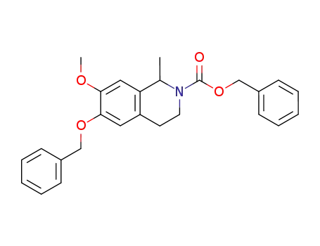 Molecular Structure of 350586-92-4 (benzyl (6-benzyloxy-7-methoxy-1-methyl-3,4-dihydro-1H-isoquinoline)-2-carboxylate)