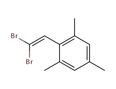 Molecular Structure of 77295-61-5 (1,1-Dibrom-2-(2,4,6-trimethylphenyl)ethylen)