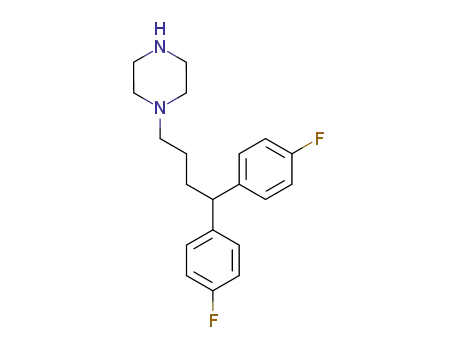 Molecular Structure of 5631-35-6 (1-[4,4-bis(4-fluorophenyl)butyl]piperazine)