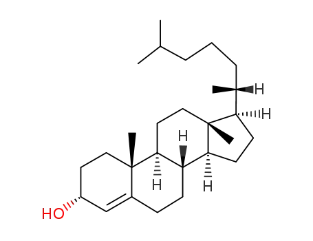 Molecular Structure of 566-90-5 (4-CHOLESTEN-3-ALPHA-OL)