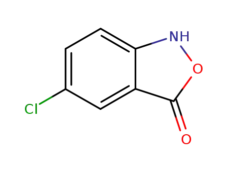 Molecular Structure of 344779-31-3 (2,1-Benzisoxazol-3(1H)-one,5-chloro-(9CI))