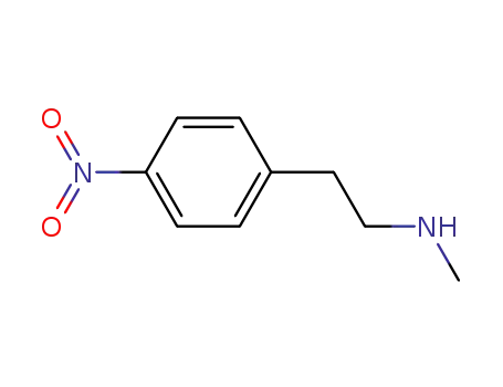 Molecular Structure of 85176-37-0 (BenzeneethanaMine, N-Methyl-4-nitro-)