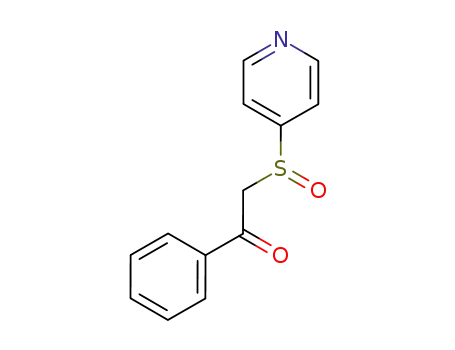 Molecular Structure of 178620-85-4 (4-pyridyl phenacyl sulfoxide)