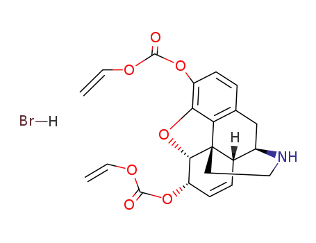 4,5α-epoxy-3,6α-bis-vinyloxycarbonyloxy-morphin-7-ene; hydrobromide