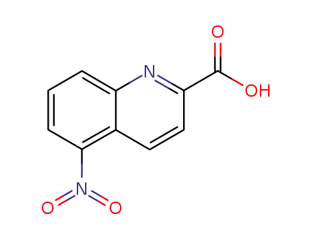 Molecular Structure of 525-47-3 (5-nitroquinoline-2-carboxylic acid)
