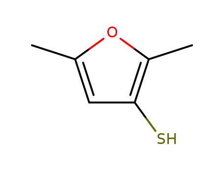 Molecular Structure of 55764-23-3 (2,5-Dimethylfuran-3-thiol)