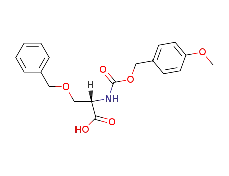 Molecular Structure of 4218-63-7 (N-(4-Methoxybenzyloxycarbonyl)-O-benzyl-L-serine)