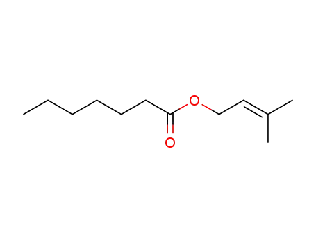 Heptanoic acid, 3-methyl-2-butenyl ester