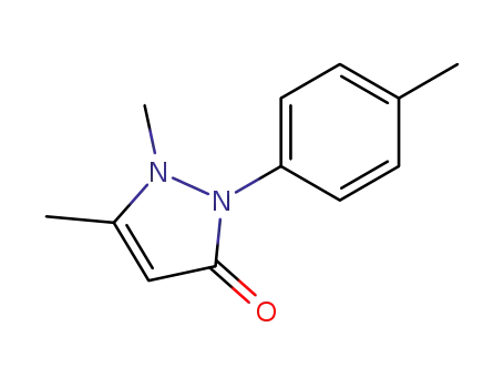 Molecular Structure of 56430-08-1 (2,3-DIMETHYL-1-(4-METHYLPHENYL)-3-PYRAZOLIN-5-ONE)