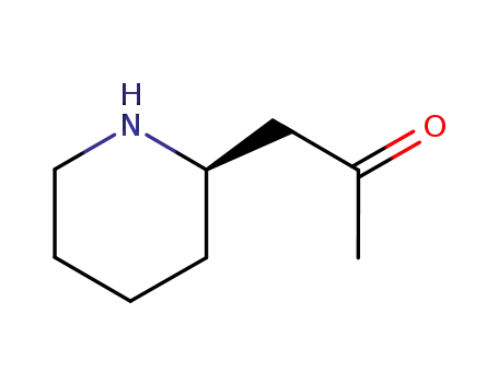 Molecular Structure of 2858-66-4 ((R)-1-(2-piperidyl)acetone)